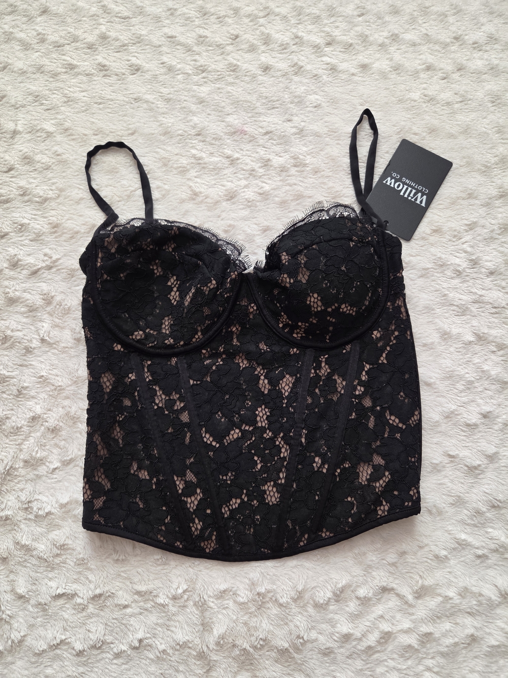 Willow boutique lace black corset